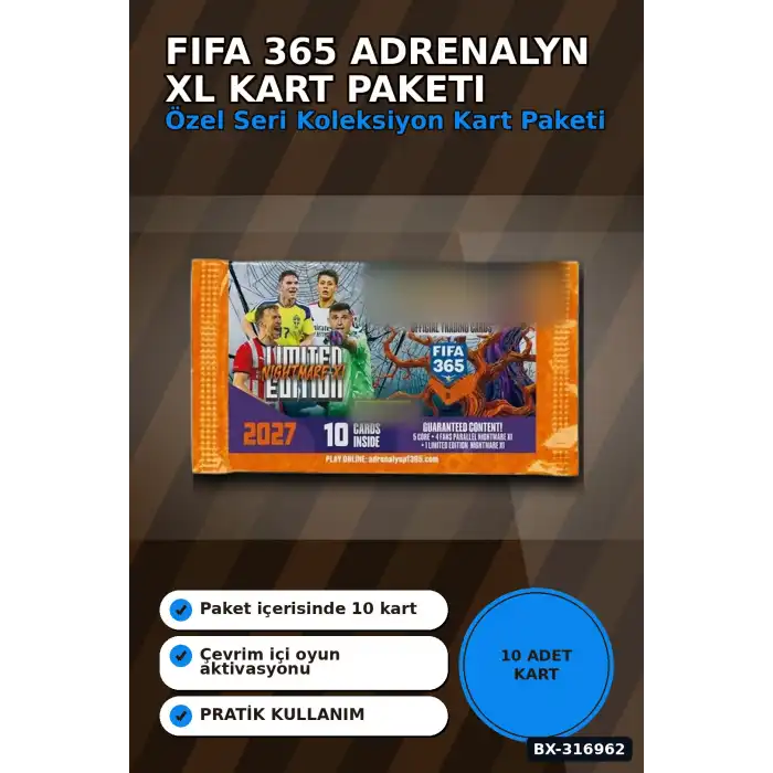 FIFA 365 2026/2027 Futbolcu Kartı Paketi Adrenalyn XL Nightmare Limitli BX-316962