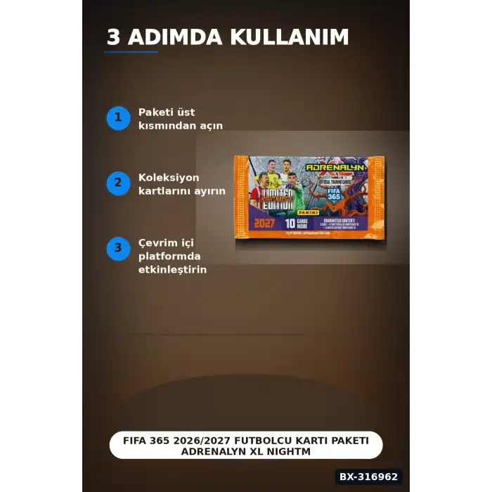 FIFA 365 2026/2027 Futbolcu Kartı Paketi Adrenalyn XL Nightmare Limitli BX-316962