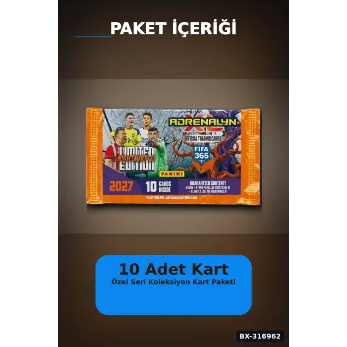 FIFA 365 2026/2027 Futbolcu Kartı Paketi Adrenalyn XL Nightmare Limitli BX-316962