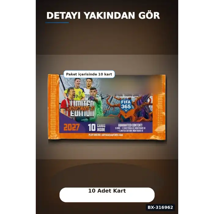 FIFA 365 2026/2027 Futbolcu Kartı Paketi Adrenalyn XL Nightmare Limitli BX-316962