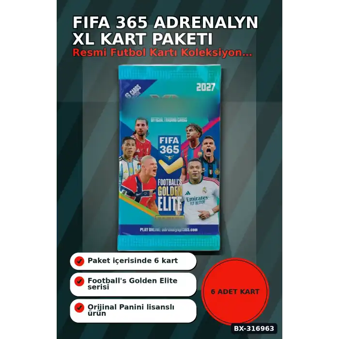 FIFA 365 Futbolcu Kartı Paketi 2026/2027 Koleksiyonu - 6 Kartlı 1 Paket BX-316963