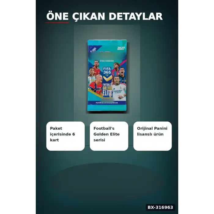 FIFA 365 Futbolcu Kartı Paketi 2026/2027 Koleksiyonu - 6 Kartlı 1 Paket BX-316963
