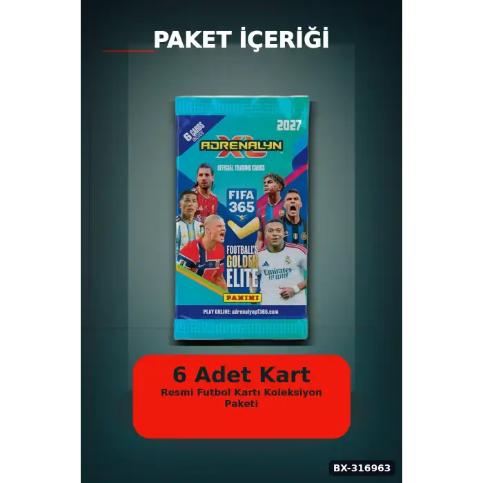 FIFA 365 Futbolcu Kartı Paketi 2026/2027 Koleksiyonu - 6 Kartlı 1 Paket BX-316963