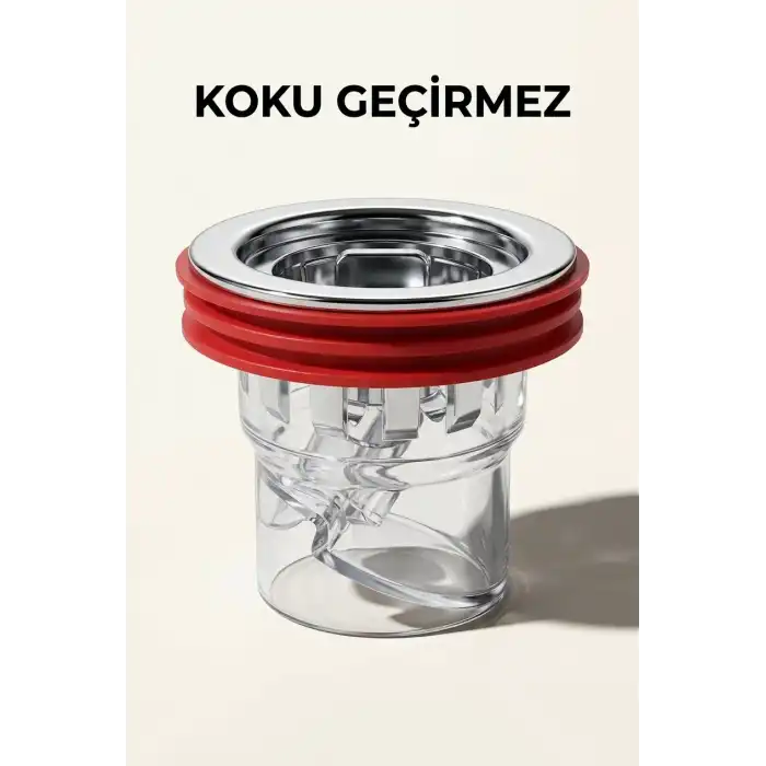Koku Geçirmez Duş Gider Sifonu Saç Tutuculu Yıkanabilir Yer Süzgeci