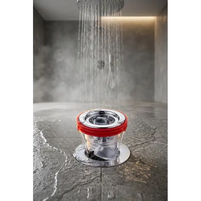 Vidasız Anti Koku Banyo Gider Sifonu Çek Valfli Böcek Önleyici Duş Süzgeci