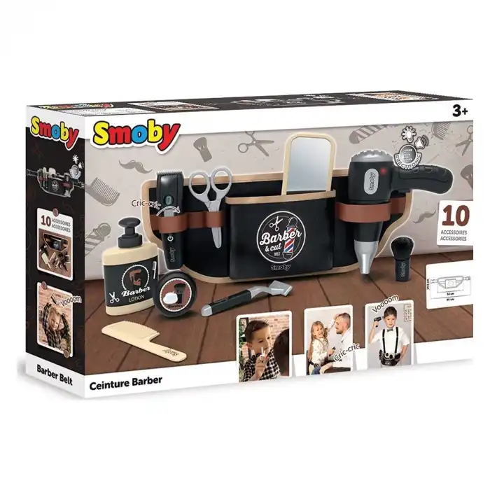 7600320152 Smoby Berber Bel Kemeri Oyun Seti - Barber Cut Barber Belt - OYUNCAK