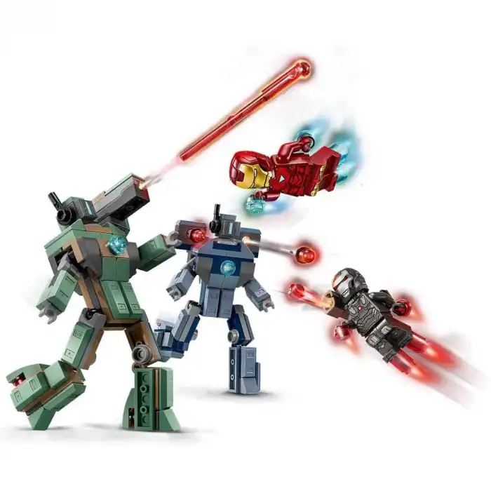 76320 Lego Marvel Iron Man ve War Machine Hammer Dronlara Karşı 204 parça +7 yaş