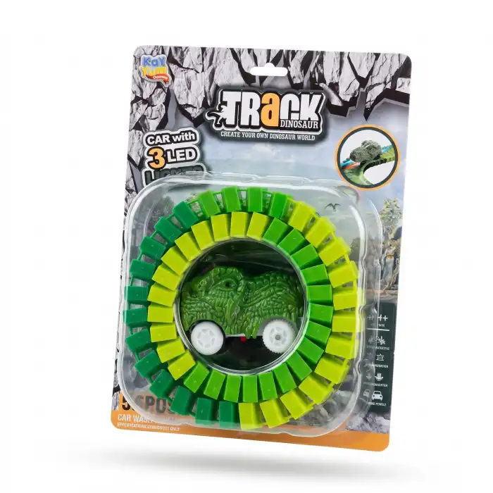 8043 DİNO TRACKS YOL SET 56 PARÇA DİNAZOR OYUNCAĞI