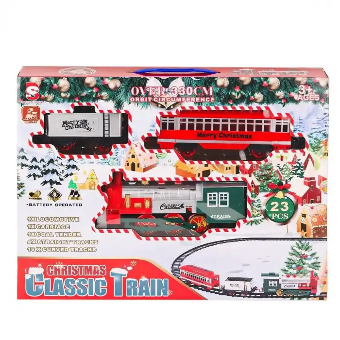 8513A Işıklı Dumanlı Yılbaşı Tren Seti