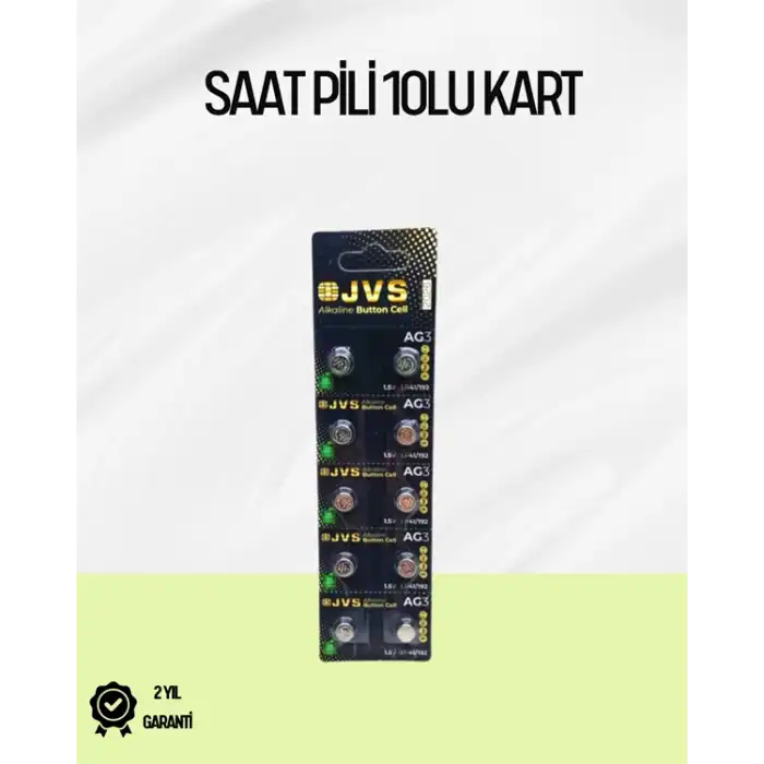 AG3 Düğme Pil 1.5V Alkalin - Uzun Ömürlü Enerji Kaynağı