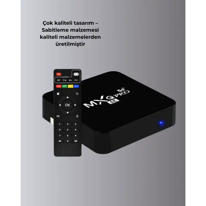 Akıllı Android TV Box – 4K Çözünürlük, 2GB RAM, 16GB Depolama, Hızlı Wi-Fi