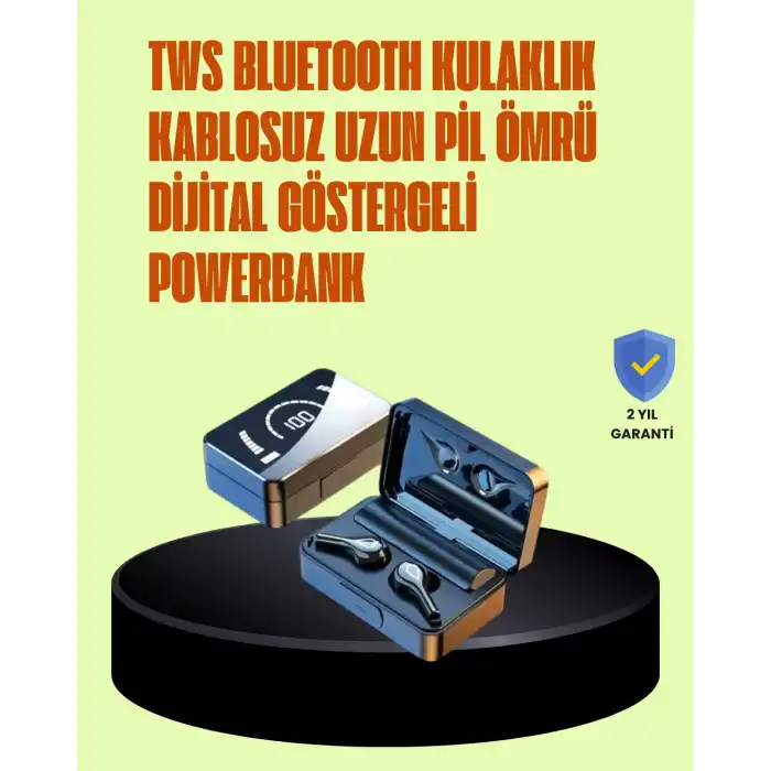 Akıllı Ekranlı Bluetooth Kulaklık – Derin Bas ve Net Tiz