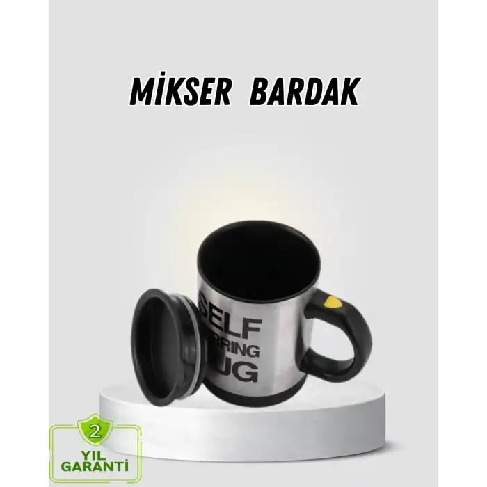 Akıllı Kendi Kendini Karıştıran Termal Kupa – Paslanmaz Çelik