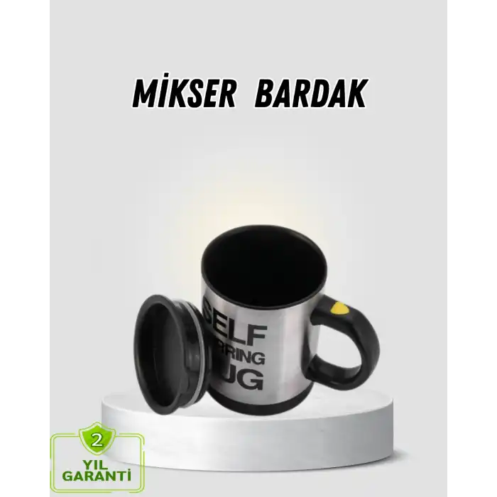 Akıllı Kendi Kendini Karıştıran Termal Kupa – Paslanmaz Çelik