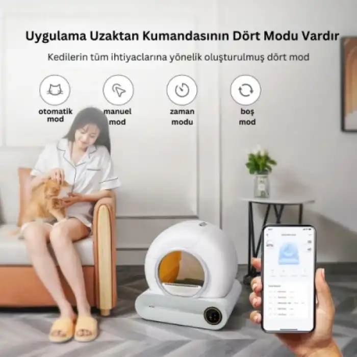 Akıllı Otomatik Kedi Tuvaleti