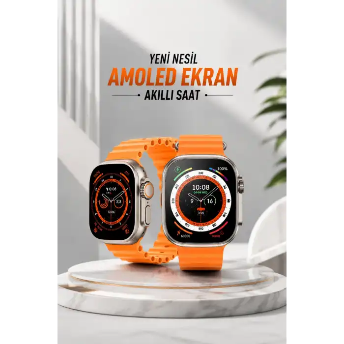 Akıllı Saat Android ve İOS Uyumlu 49 MM NFC Özelliği GPS Takibi