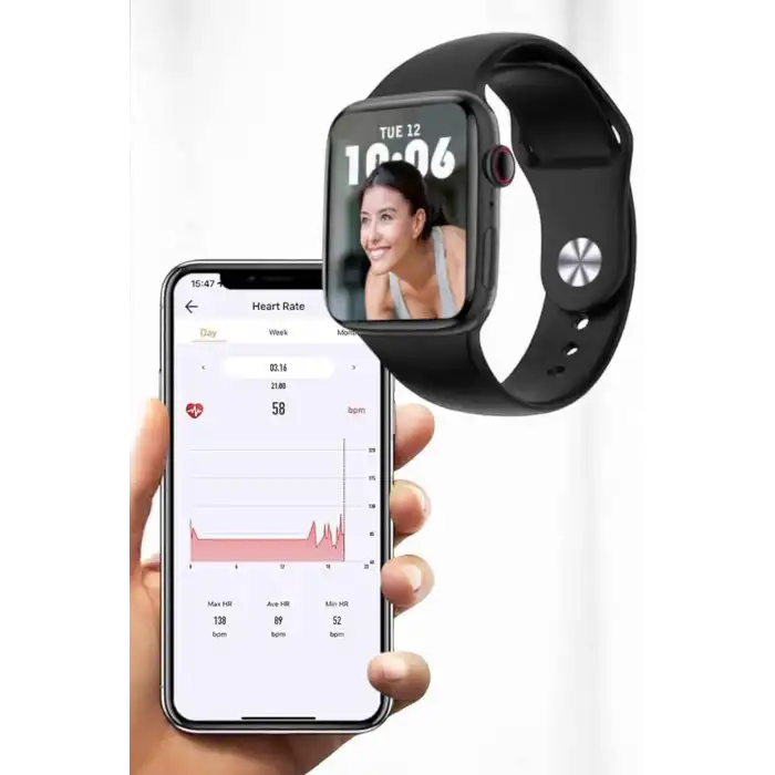 Akıllı Saat Bluetooth Bağlantı Ve 24 Saat Sağlık İzleme Gps Arama Cevaplama