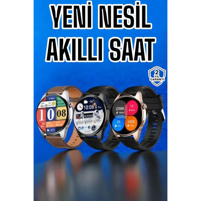 Akıllı Saat Çok Fonksiyonlu Yeni Nesil Bluetooth Bağlantılı Sesli Görüşme