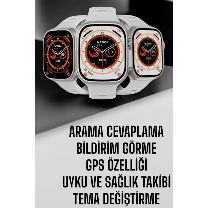 Akıllı Saat Nabız Ölçebilen Yeni Nesil Gps Ve Adımsayar Özelliği