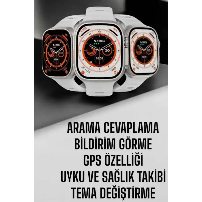 Akıllı Saat Nabız Ölçebilen Yeni Nesil Gps Ve Adımsayar Özelliği