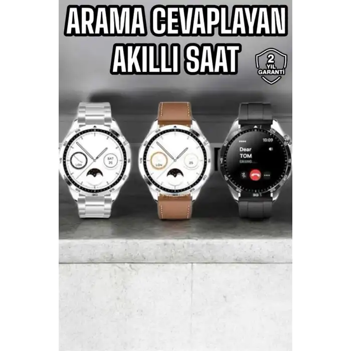 Akıllı Saat Titreşimli Amoled Ekran Uyku ve Sağlık Takibi Sesli Görüşme