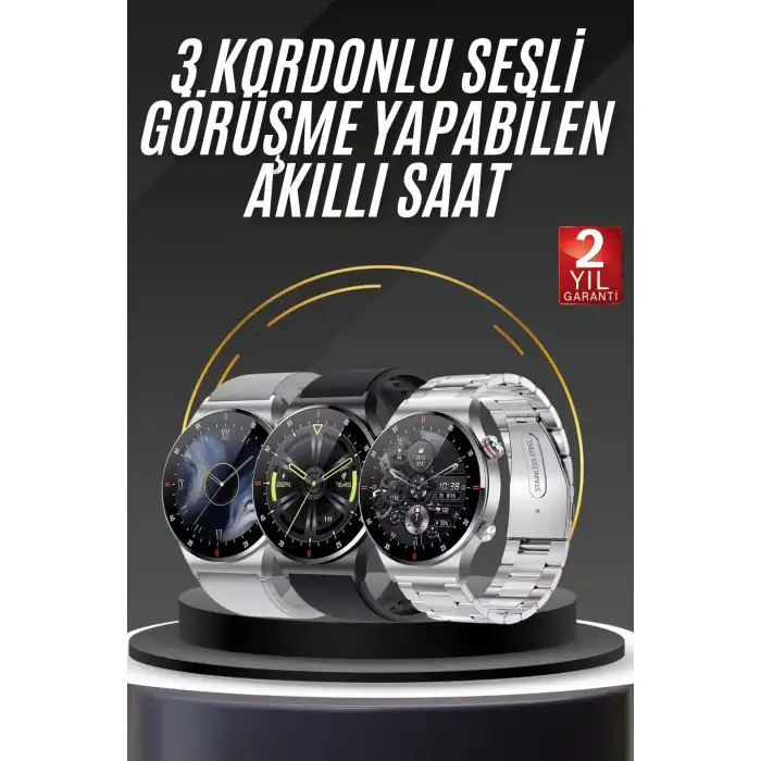 Akıllı Saat Uyku ve Sağlık Takibi NFC Uyumlu Bluetoooth Bağlantılı Android İOS Uyumlu
