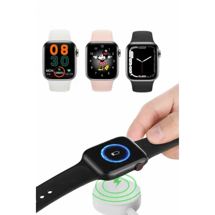 Akıllı Saat Yeni Nesil Android ve İOS Uyumlu Titreşim Modlu Alarm Kronometre