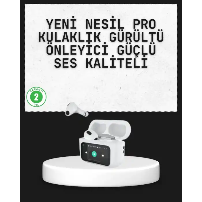 Akıllı Sensörlü Su Geçirmez Bluetooth Kulaklık Güçlü Batarya ve Bass