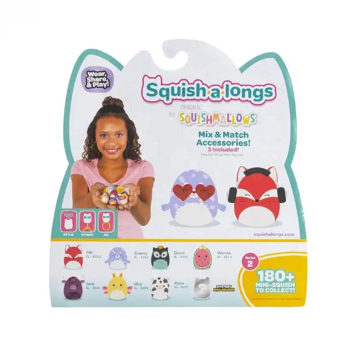 AL0021 Squish-a-longs 8 Figür + Yüzük Set Asorti Seri 2