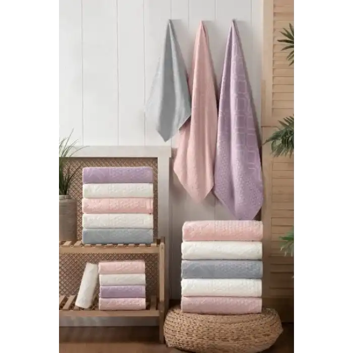 Altınbaşak Bambu 6lı 70x140 Banyo Havlusu Andy