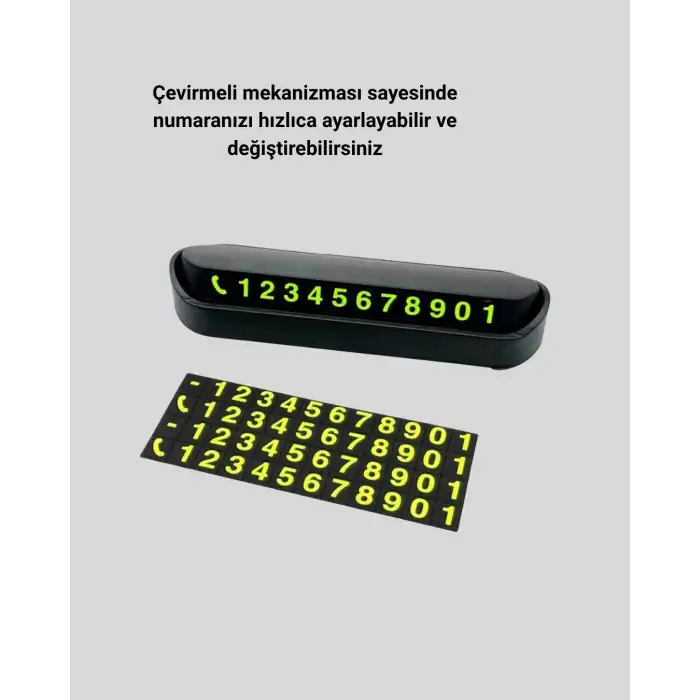 Alüminyum Kasa Gri Çevirmeli Araç İçi Telefon Numaratörü