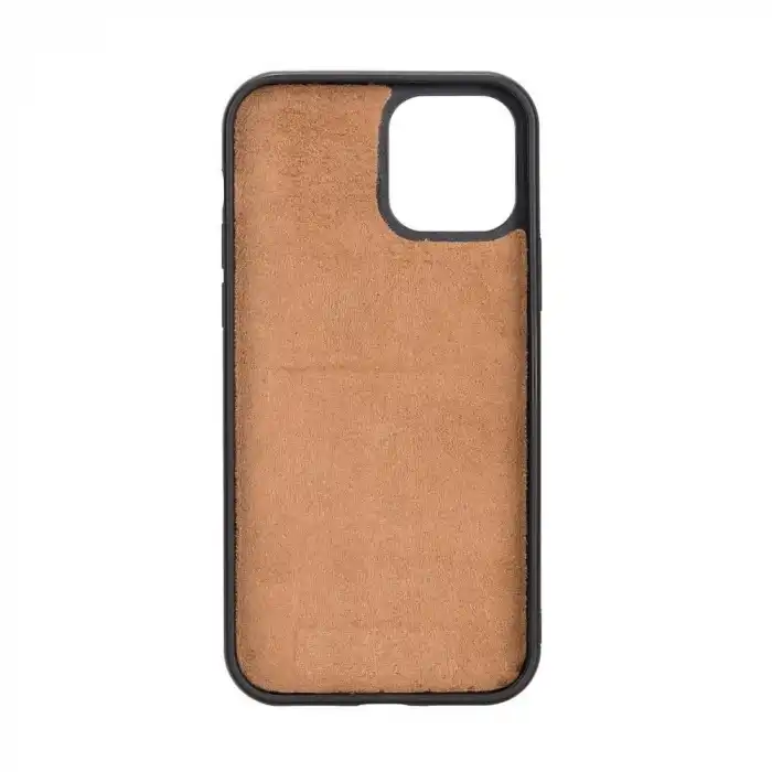 Apple iPhone 12 Uyumlu Deri Cüzdanlı Kılıf G19 Taba