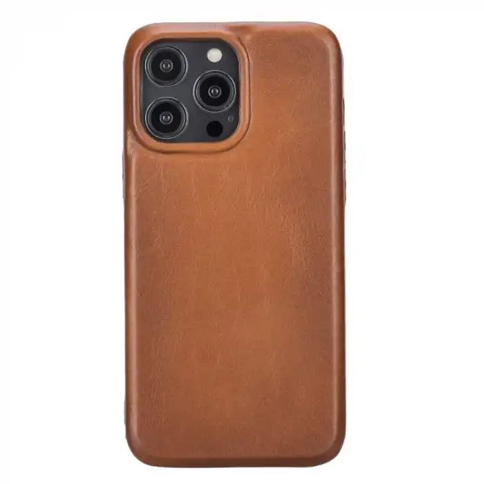 Apple iPhone 14 Pro Max Uyumlu Deri Arka Kapak ROCK RST2E