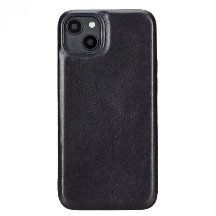 Apple iPhone 15 Plus Uyumlu Deri Arka Kapak ROCK RST1
