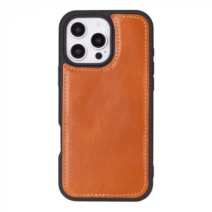 Apple iPhone 16 Pro uyumlu, Hakiki Deri, El Yapımı, Cüzdanlı Kılıf, Leopar