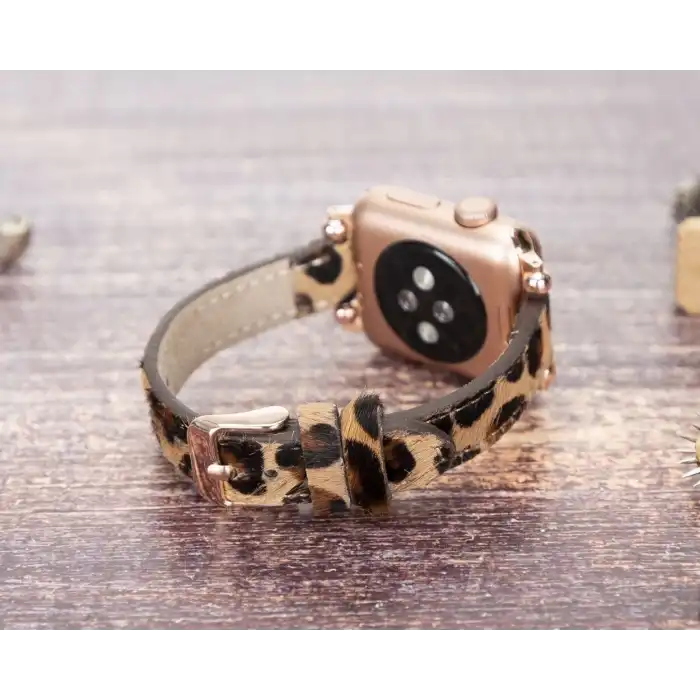 Apple Watch Uyumlu Deri Kordon 38-40-41mm Ferro LEO1N