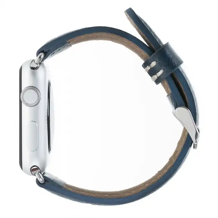 Apple Watch Uyumlu Deri Kordon 38-40-41mm SNB Lacivert
