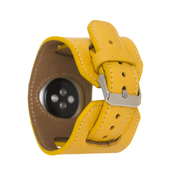 Apple Watch Uyumlu Deri Kordon 42-44-45mm Cuff FL12