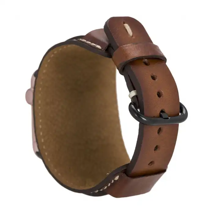 Apple Watch Uyumlu Deri Kordon 42-44-45mm Cuff PUCF RST2