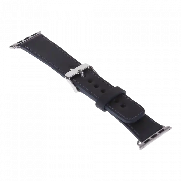 Apple Watch Uyumlu Deri Kordon 42-44-45mm CZ01 Lacivert