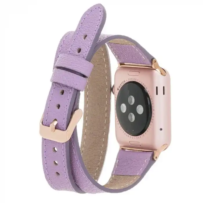 Apple Watch Uyumlu Deri Kordon 42-44-45mm DT CP22