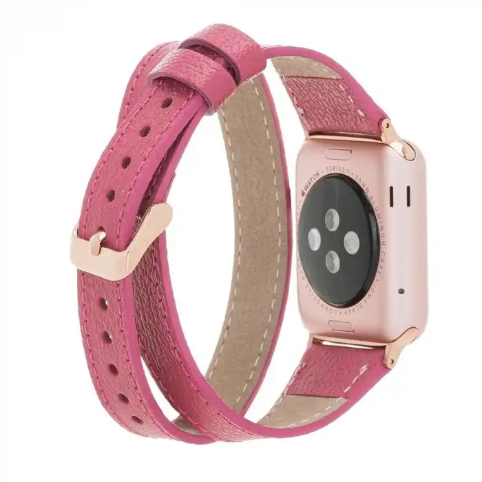Apple Watch Uyumlu Deri Kordon 42-44-45mm DT CP4