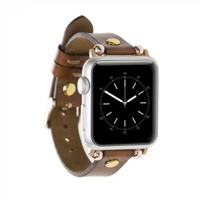 Apple Watch Uyumlu Deri Kordon 42-44-45mm Ferro GT RST2E