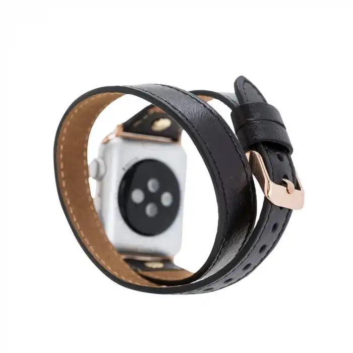 Apple Watch Uyumlu Deri Kordon 42-44-45mm Slim DTGT RST1