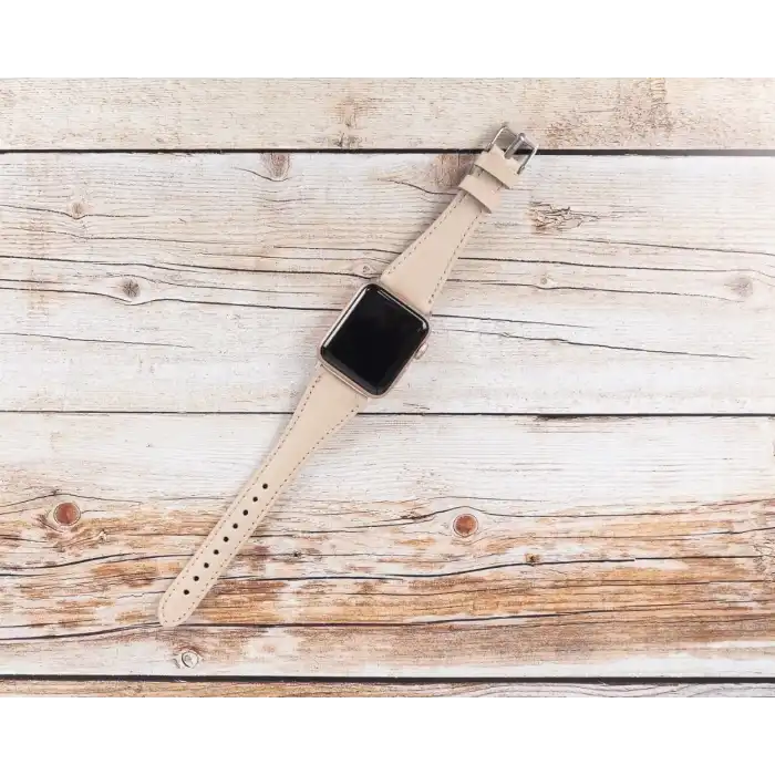 Apple Watch Uyumlu Deri Kordon 42-44-45mm Slim NU1