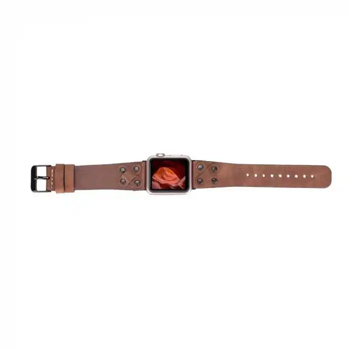 Apple Watch Uyumlu Deri Kordon Cross 42-44-45mm BT TN02