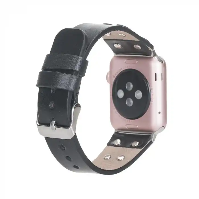 Apple Watch Uyumlu Deri Kordon Cross 42-44-45mm ST RST1