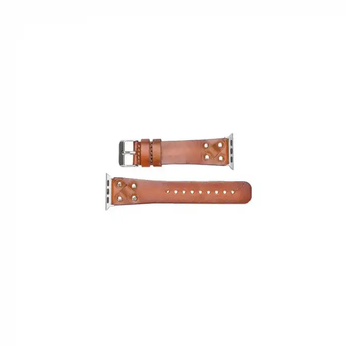 Apple Watch Uyumlu Deri Kordon Cross 42-44-45mm ST RST2E