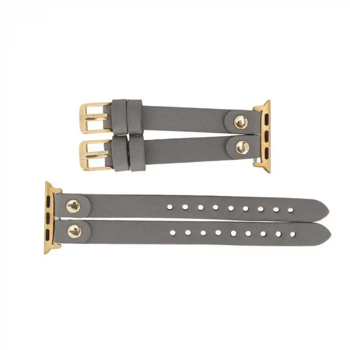 Apple Watch Uyumlu Deri Kordon Ely Double Tour GT RST9