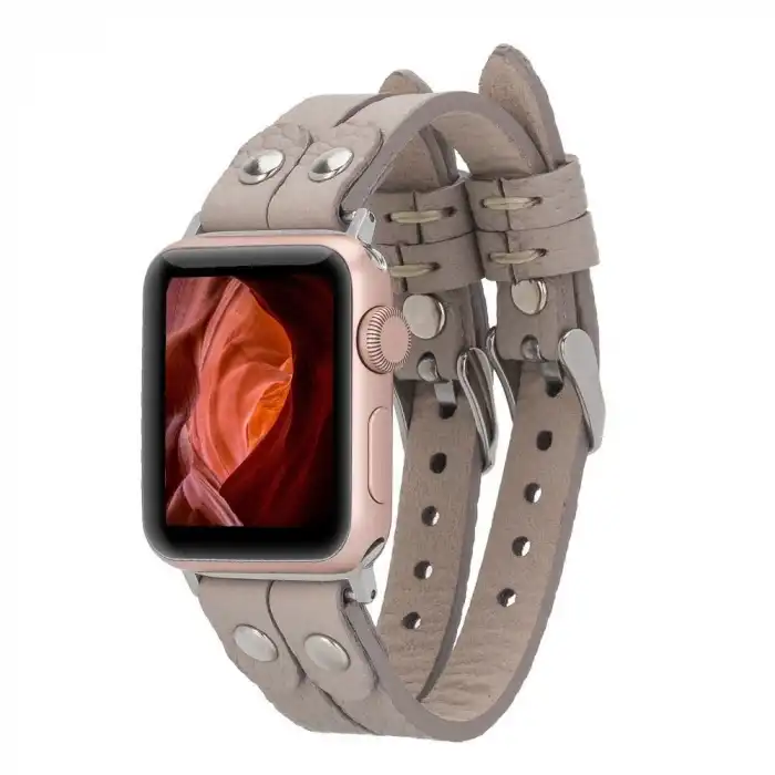 Apple Watch Uyumlu Deri Kordon Ely Double Tour ST ERC3